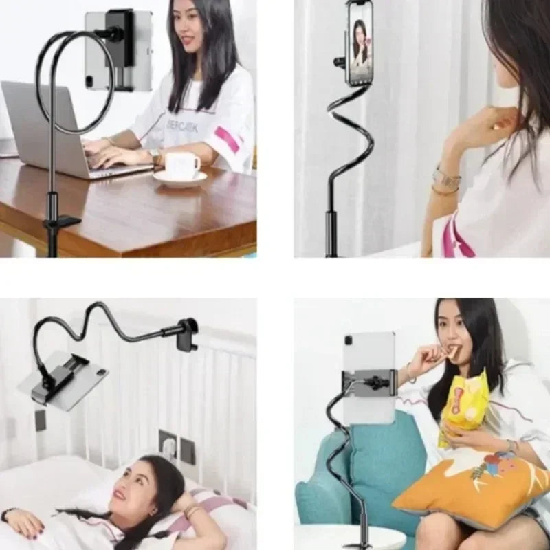 Gooseneck Lazy Flexible Tablet Stand Desk Clip Rotating Long Arm Universal Clamp Mount for Mobile Phone Holder Bed Desk