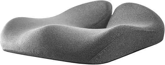 X-Large Gel Infused High Density Foam Seat Cushion for Office Chair Kitchen Chair Car Seats - Elevate Your Seat - Gray