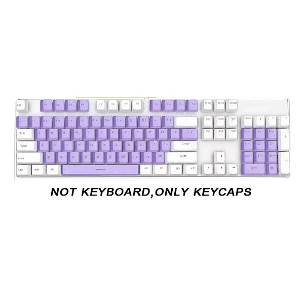 104pcs ABS Universal Mechanical Keyboard Keycaps Ergonomic Blank Keycaps For Cherry MX Keyboard Replacement OEM Backlit