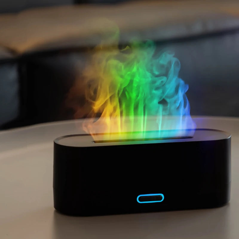 Colorful Flames Air Humidifier Essential Oils Humidifiers Flame Aroma Humidifier Fragrance Diffuser Home Aromatherapy