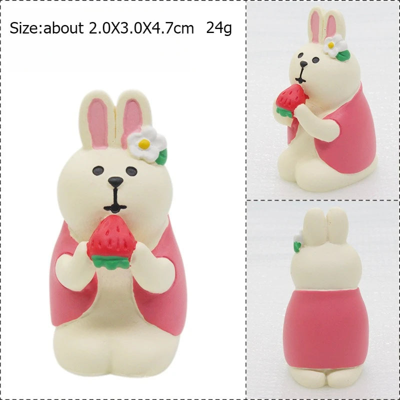 Japanese stlye cat with chocolate food resin Figurines & Miniatures on the desk room decoration gift home accessories