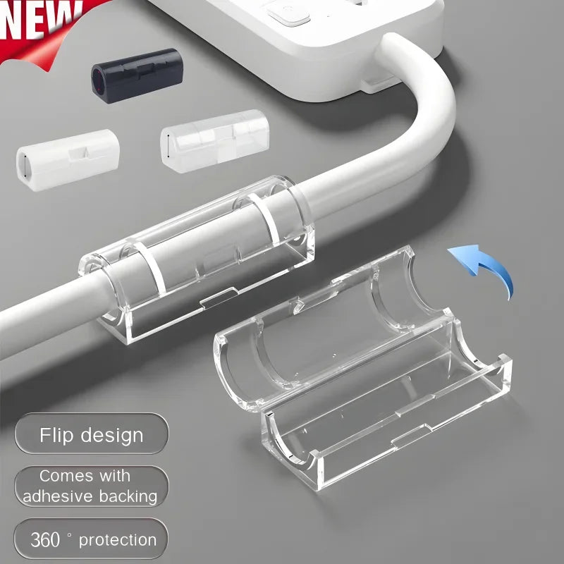 16/20pcs Self-Adhesive Cable Organizer Clip Snap Drop Wire Holder Cord Management Cable Fixed Clamp home Office Wiring