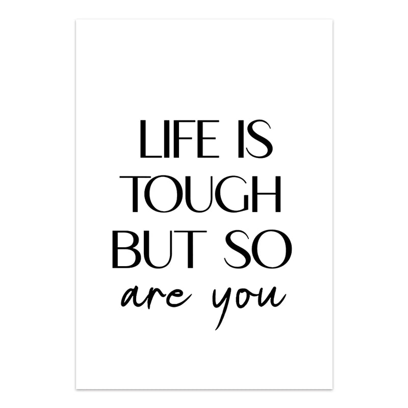 Nordic Inspirational Quotes Posters Modern Cursive Verse Wall Art Canvas Paintings Mural Decor for Living Room Office