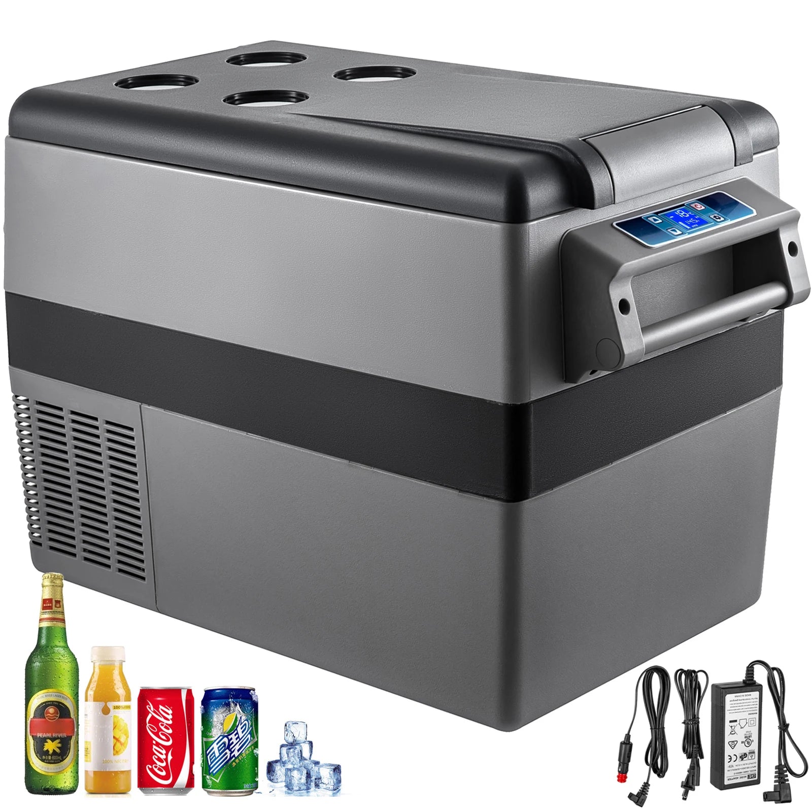SucceBuy 20L 22L 35L 45L 55L Car Refrigerator Mini Fridge Freezer Portable Compressor Cooler DC 110-240V Ice Box