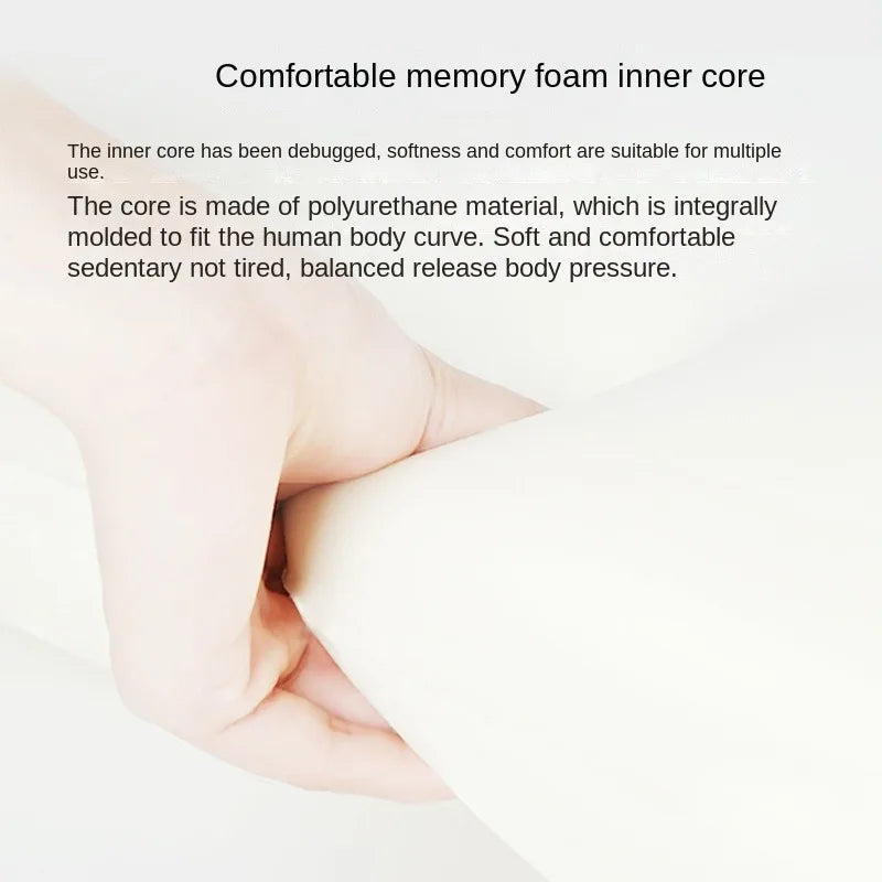 Couples Butt Cushion Adults Sitting Lying Bed Waist Cushion Memory Foam Office Chair Washable Backrest & Lumbar Support