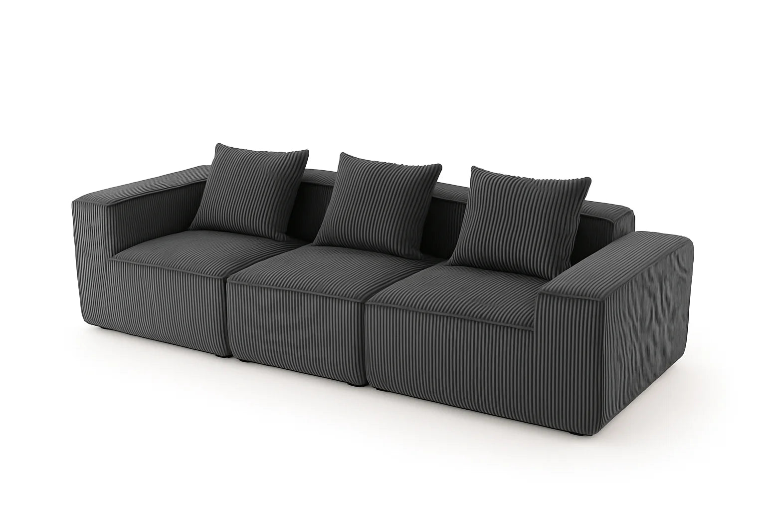 Sectional boneless Couch with L-Shape Chaise,Modern Modular sleeper Sofa with Deep Seat Upholstered Couches for Room