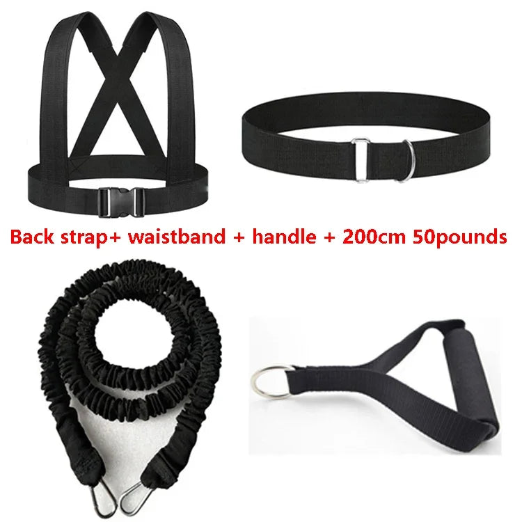 Running Sprint Dash Track and Field Pull Rope Resistance Bands for Football Basketball Powerful Strength Explosive