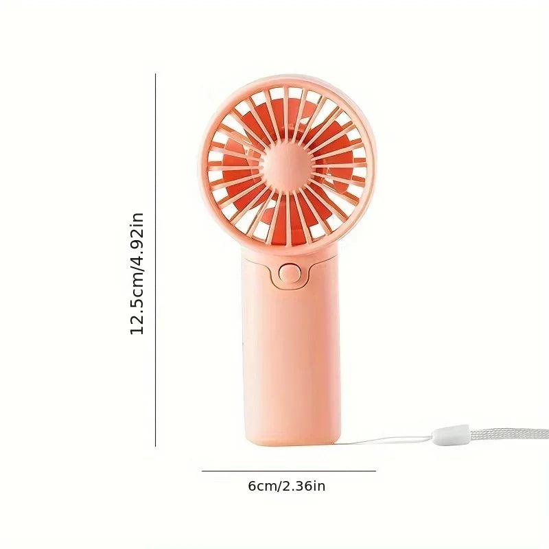 Protable Mini Fan Convenient Creative Small Fan Handheld Pocket Hand-held Fan Lightweight Adjustable Cute Small Fa
