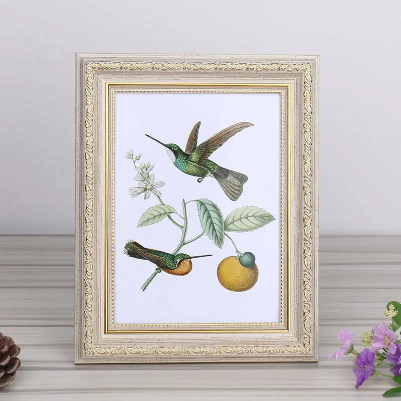 Court Retro Style Photo Frame Home Decoration Picture Frame Three-Dimensional Photo Frame New Office Desktop Ornament