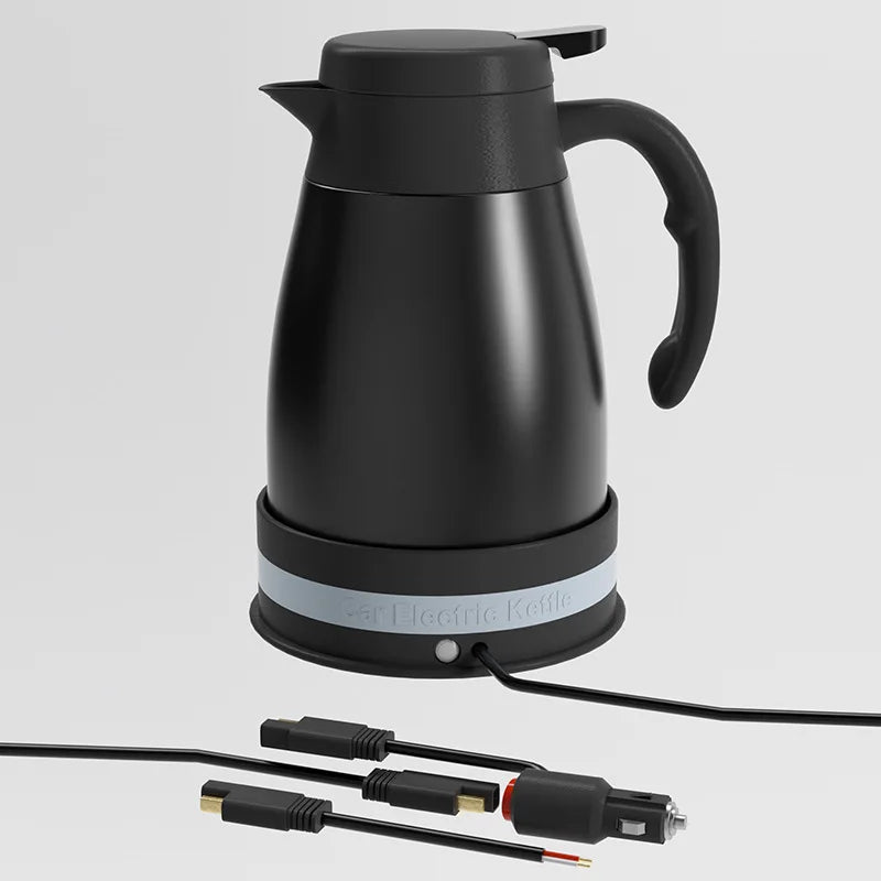 12V 24V Car Kettle Truck Water Heater Large Truck Portable Travel Outdoor Electricer Kettle 304 Stainless Steel Kettle