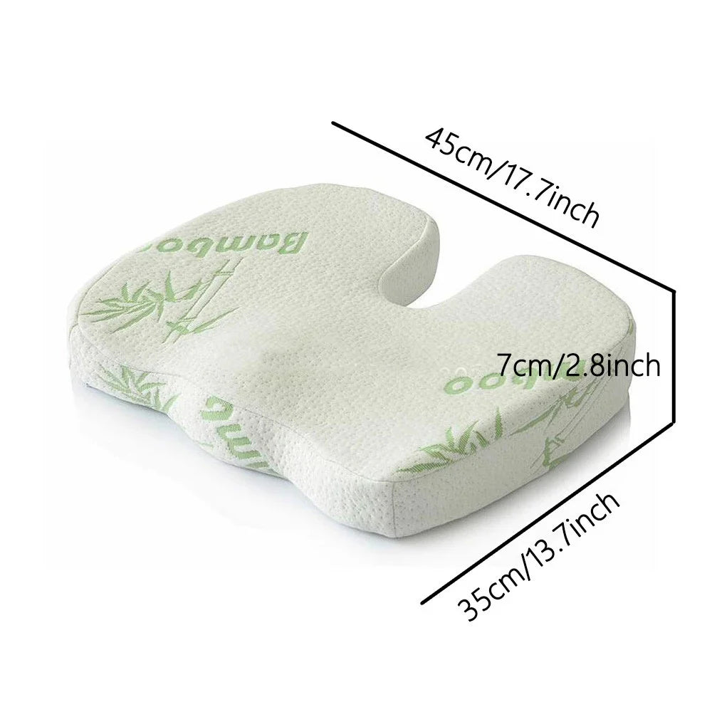 Office Chair Cushion Seat Pad Memory Foam Car Seat Cushion Orthopedic Hemorrhoid Pillow Gel Seat Cushions for Chairs