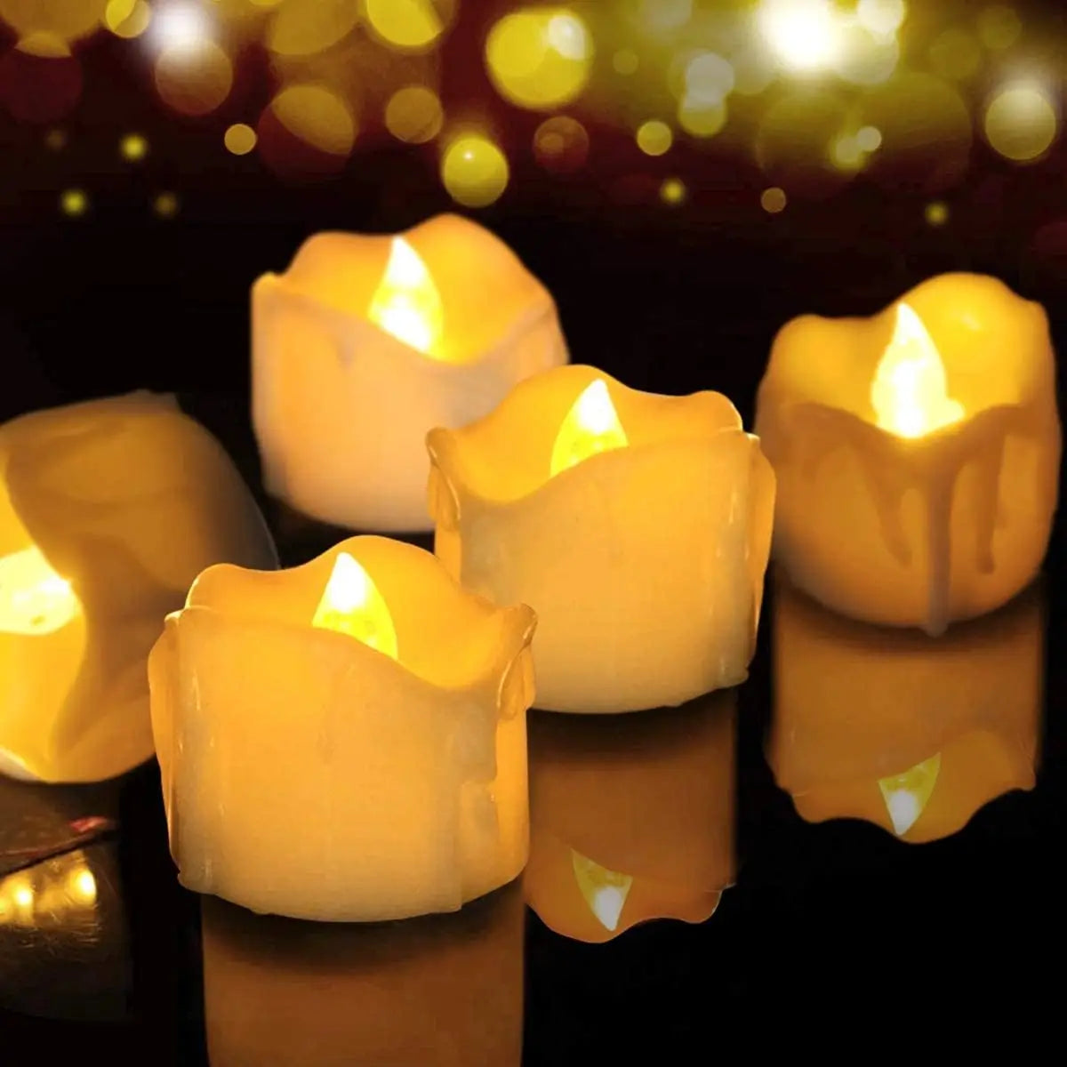 LED Candles 48/24/12 Pack Battery Operated Candles Batteries Lights Candles to Create Warm Ambiance Naturally