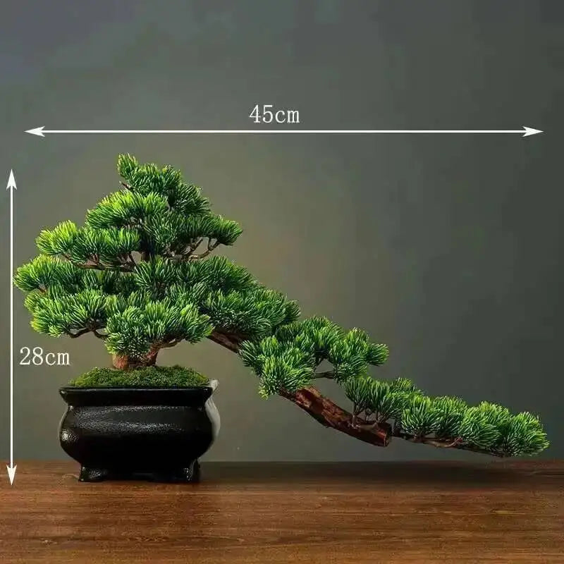 Simulation fake tree bonsai home living room Chinese sand table hotel porch landscaping decoration green plant