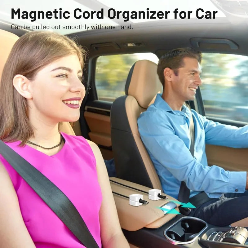 Multifunction Portable Magnetic Cable Clips Adjustable Cord Holder Cabled Management Cables Smooth Wire Keeper