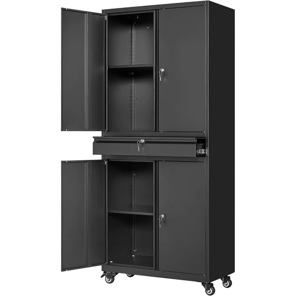 metal-garage-storage-cabinet-with-locking-doors-and-adjustable-shelves-rolling-tool-storage-cabinet-with-4-wheels-and-1-drawer