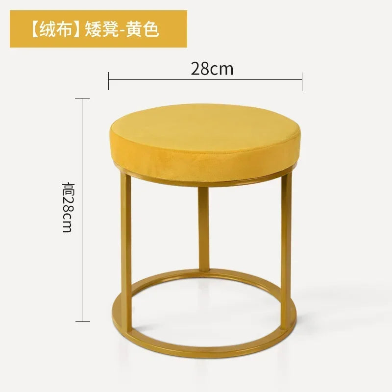 Design Household Vanity Stools Luxury Living Room Bedroom Comfortable Dressing Small Modern Muebles De Sala Balcony