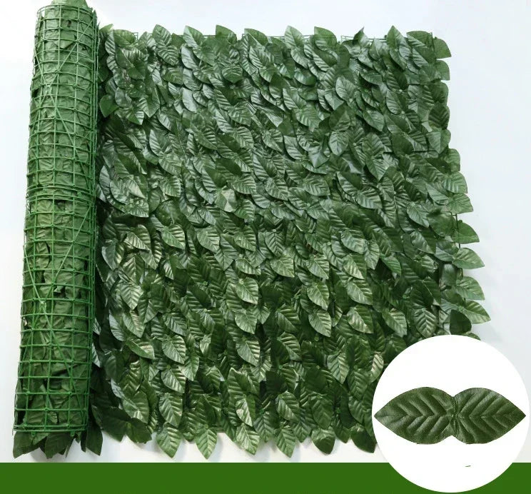 100X300cm Artificial Ivy Fence Plant Grass Wall Panel Faux Green Leaf Hedge Privacy Screen Outdoor Home Garden Balcony