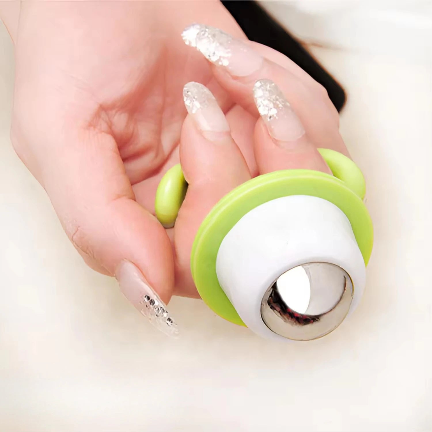Small Potted Eye Massager Silicone Bean Sprout Magic Massager Silent Roller Ball Sustainable Dormitory Ice Compress