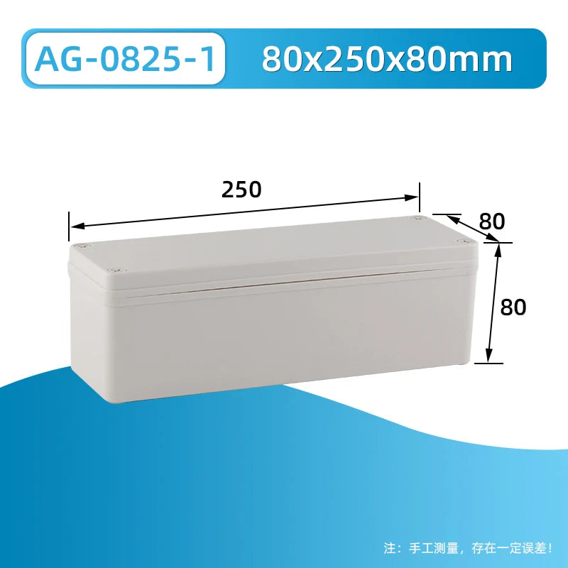Outdoor waterproof power box ABS plastic IP67 electric control box DIY indoor wire shell connection cable branch