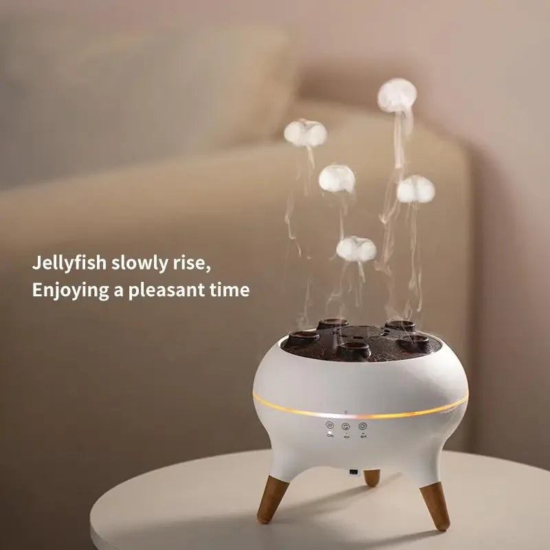 Dynamic Jellyfish Air Humidifier 250ml Essential Oil Diffuser Remote Control Bedroom Humidifier With 7 Colorful Night