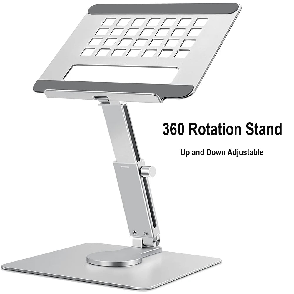Aluminum Tablet Stand Desk Riser 360° Rotation Multi-Angle Height Adjustable Foldable Holder Dock For Xiaomi iPad