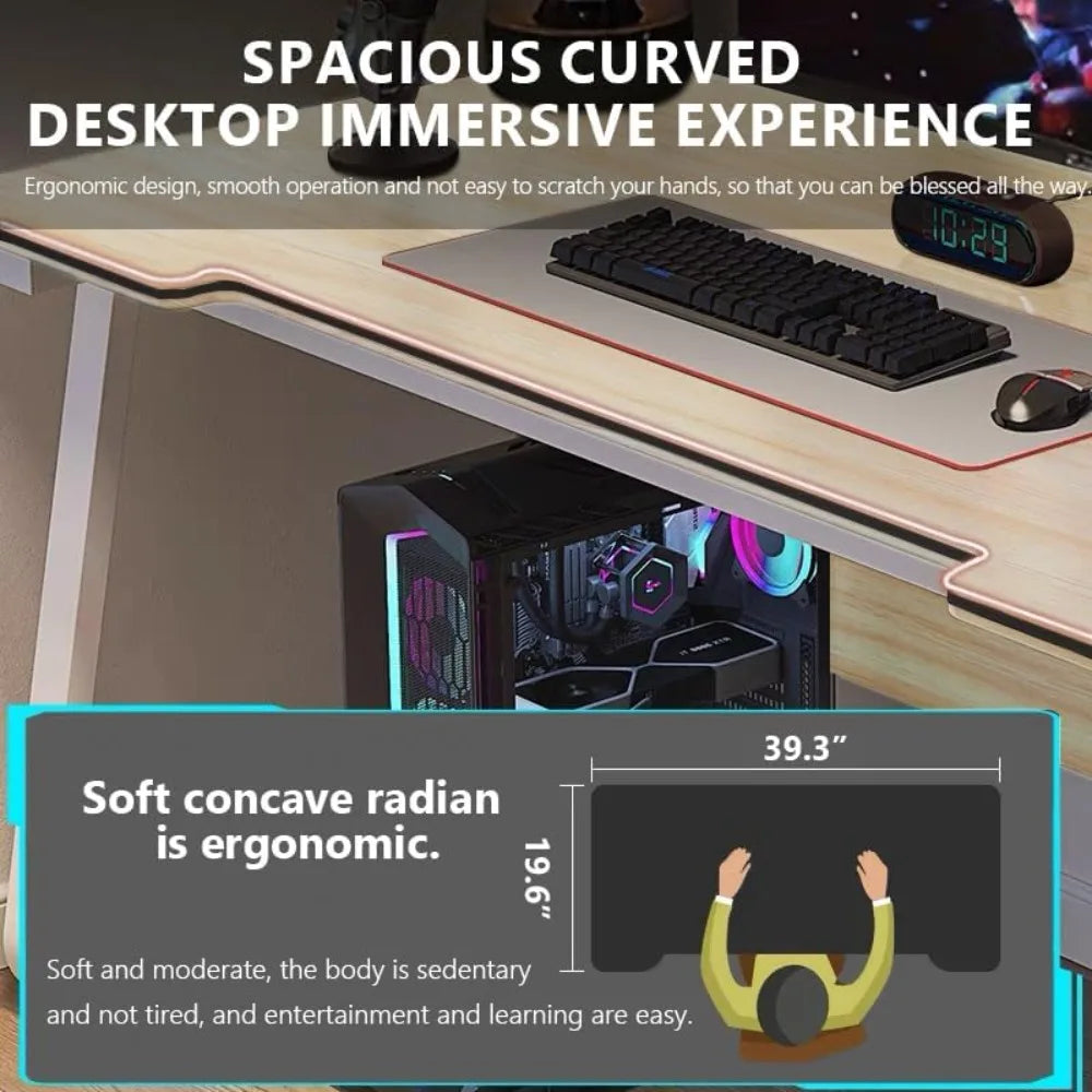 Game desk computer writing desk student art model minimalist style PC wooden portable desk suitable for home and office