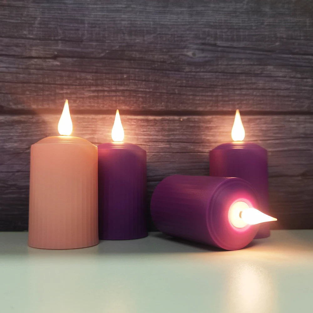 Led Candles Battery-operated Tea Light Timer Remote With Flickering Flames Led Light Christmas Home Decoration Advent