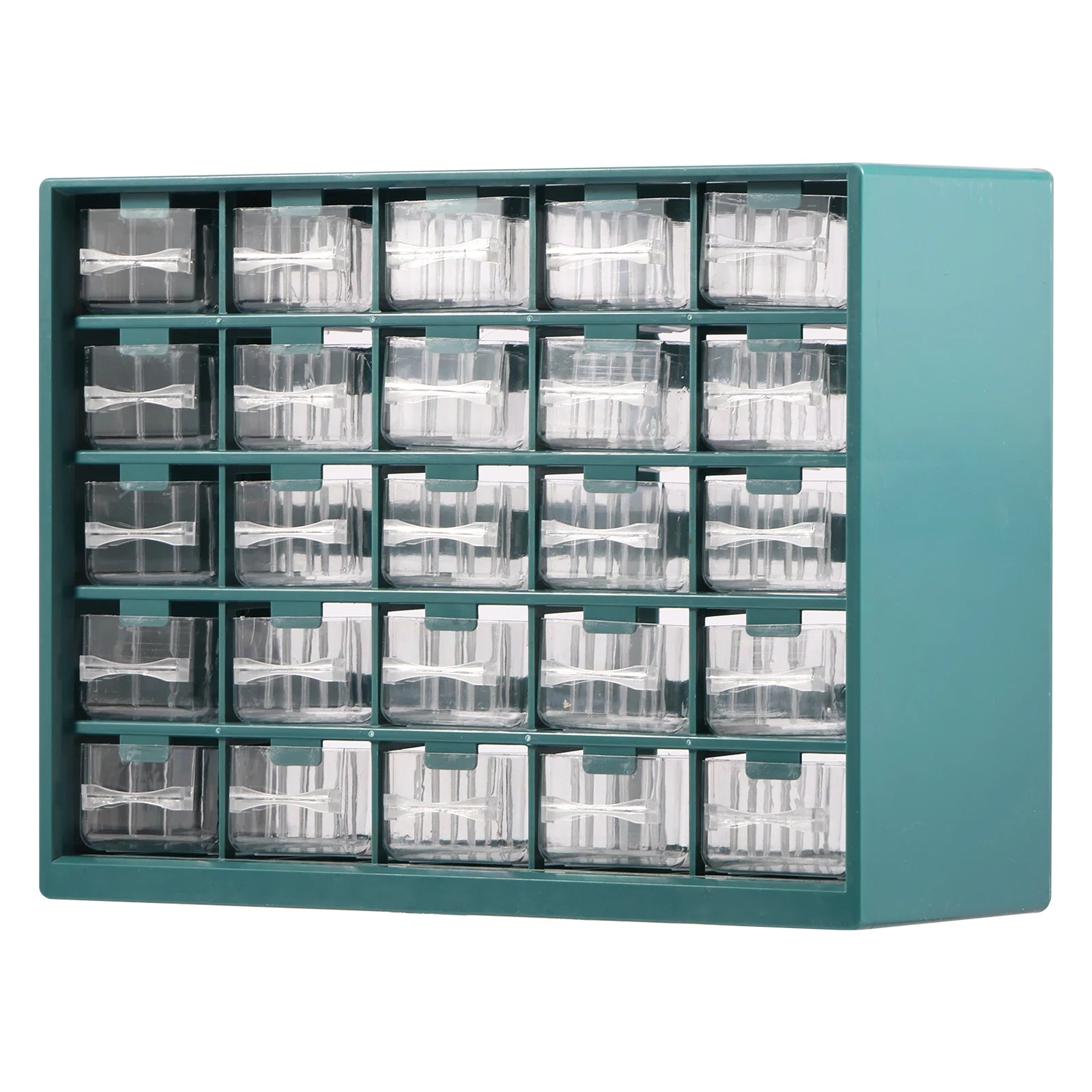 25 Drawer Plastic Drawer Storage Cabinet Storage Hardware and Craft Cabinet with 50 Removable Dividers for Bead Lego