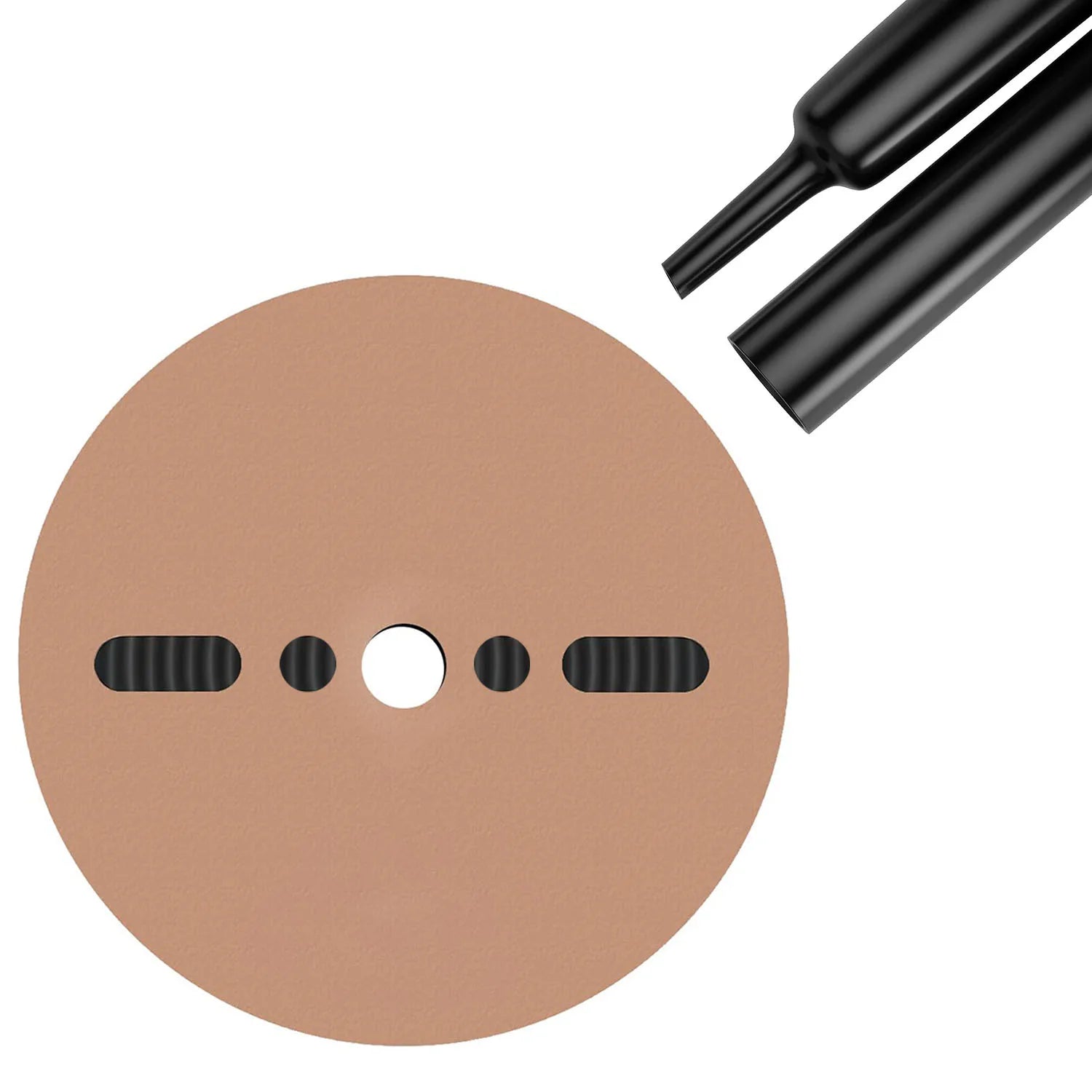 A Roll 3:1 Ratio Heat Shrink Tubing Φ1.6mm to Φ50m Dual Wall Adhesive Lined Shrinkable Wire Wrap Tube Waterproof Black