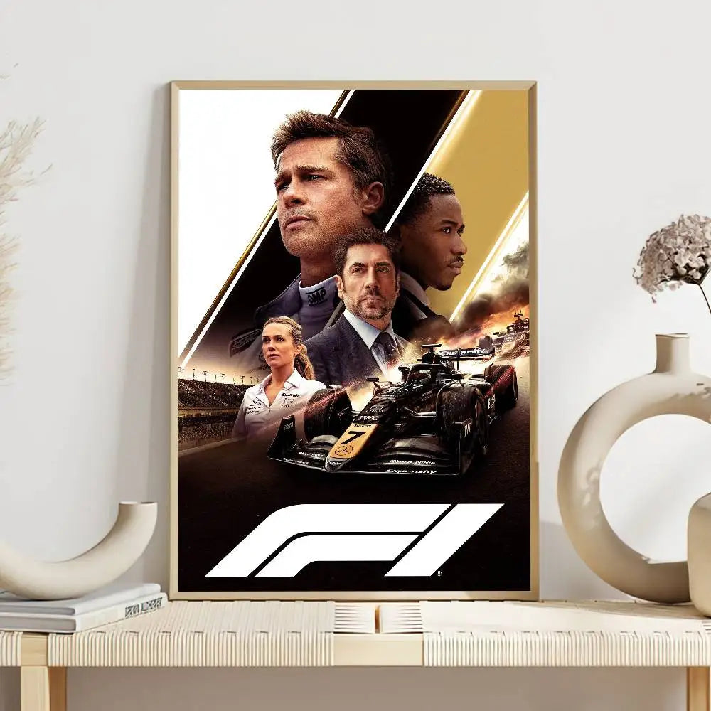 F1 The Movie Poster Self Adhesive Painting Living Room Office Decoration Bedroom Home Wall Sticker Prints - z6 / 42X30cm