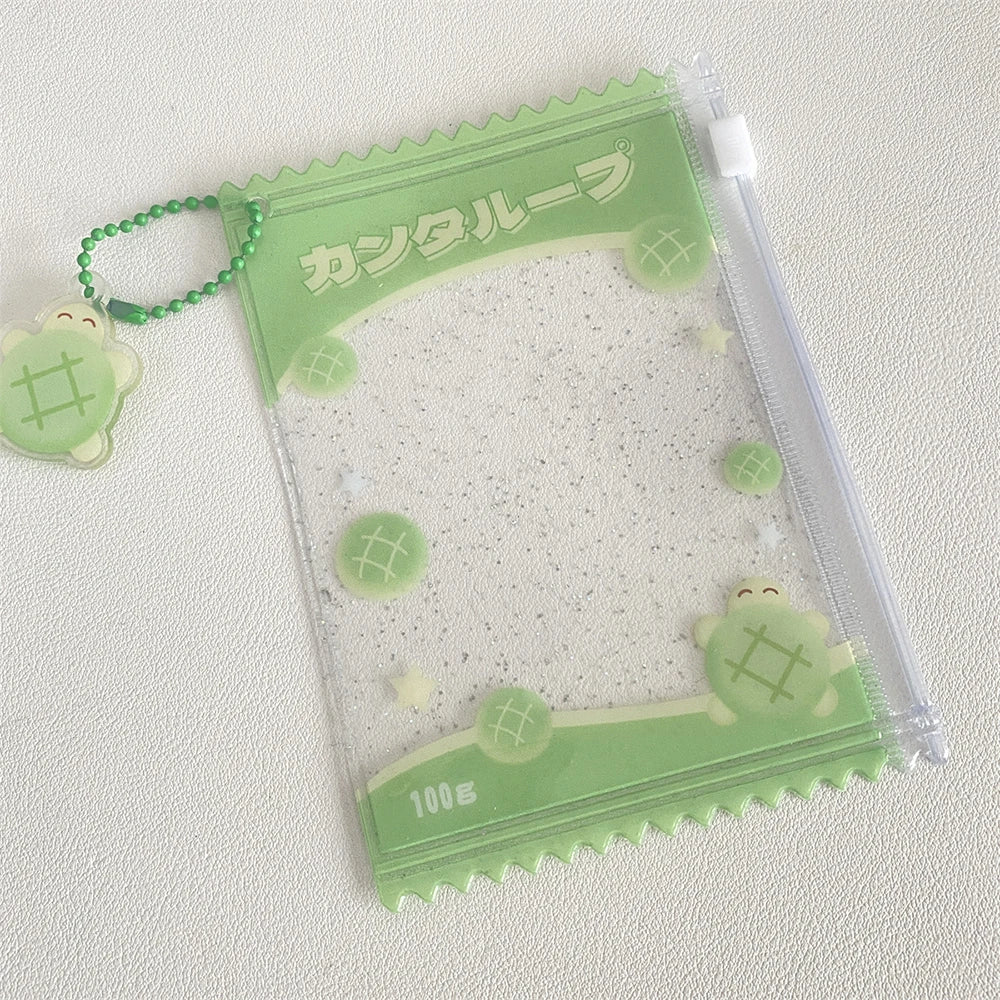 INS Transparent Candy Bag Badge Holder Korean Photocard Holder Display Bag Pendant Idol Photo Card Protective Cover