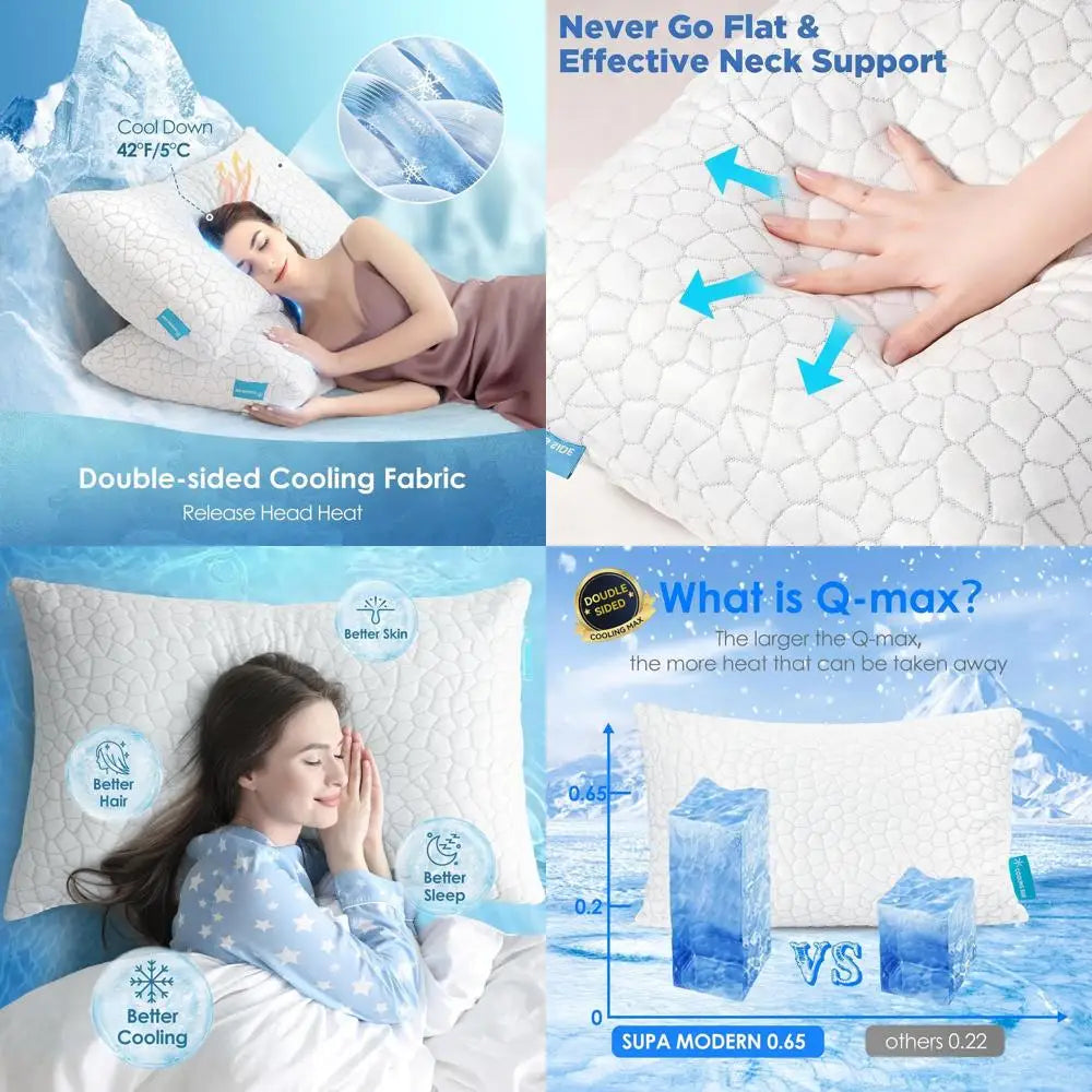 king-size-cooling-pillow-set-2-memory-foam-pillows-for-side-back-stomach-sleepers-gel-infused-neck-support-pillows-for-pai