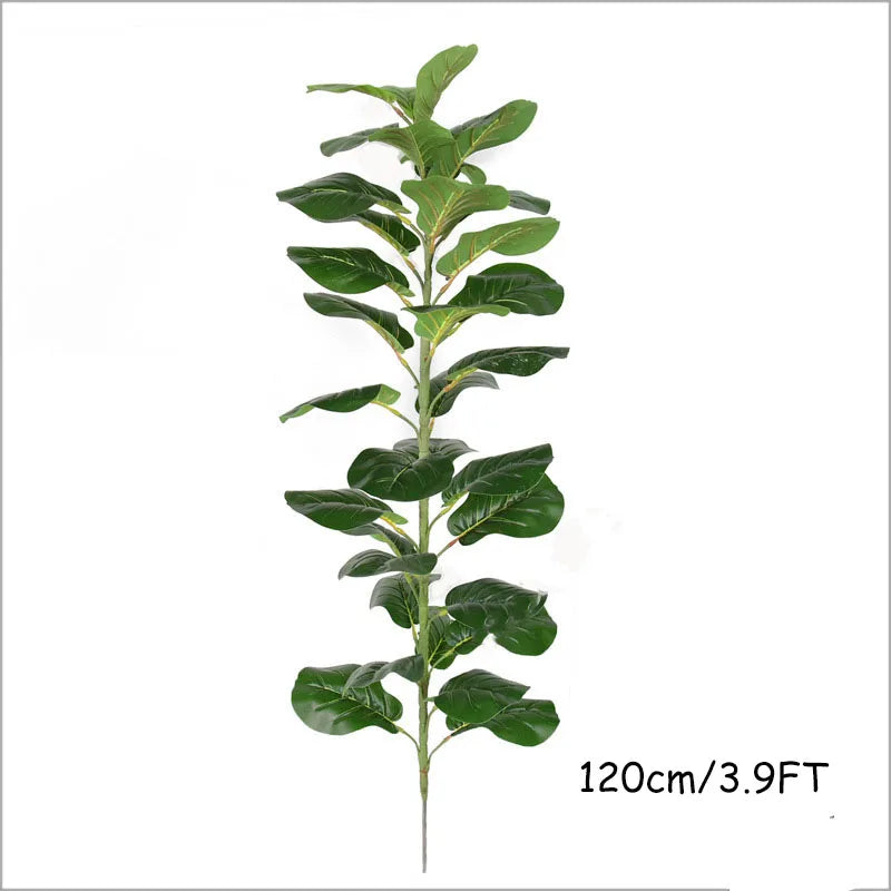 150cm Tropical Tree Large Fake Ficus Lyrata Plant Artificial Ficus Plants Branches Plastic Fake Leafs For Home Office