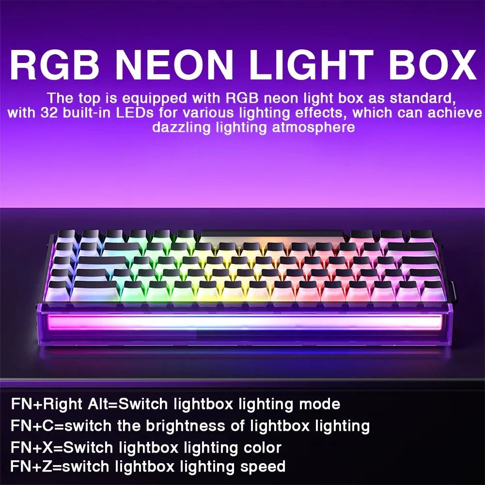 NEW AULA HERO 68HE Magnetic Switch Keyboard Rapid Trigger 8K Return Esports Gamer Customize RGB Mechanical Wired Gaming