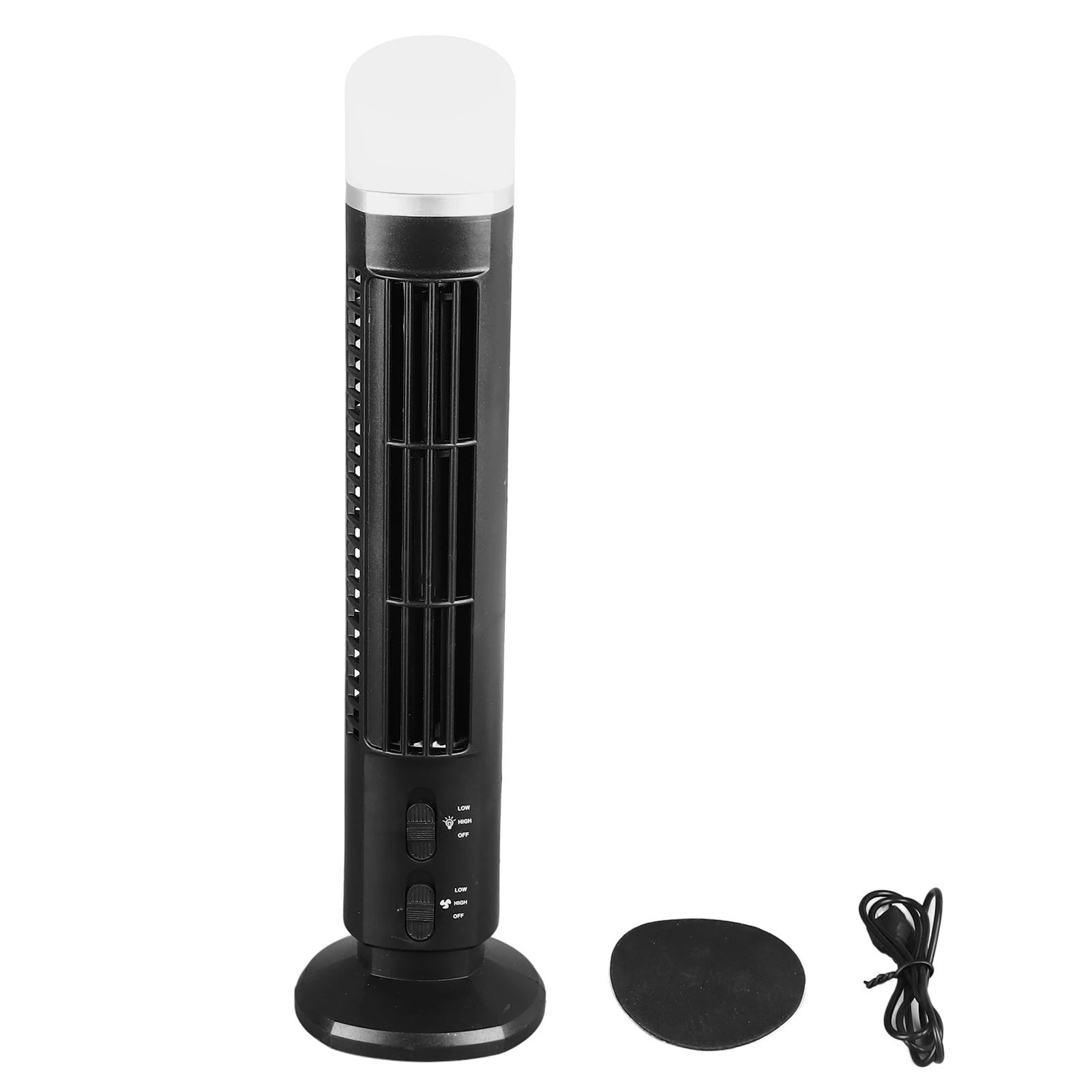 bladeless-tower-fan-portable-usb-desk-fan-lighted-design-energy-saving-environmentally-friendly-home-bedroom-office-table-fan