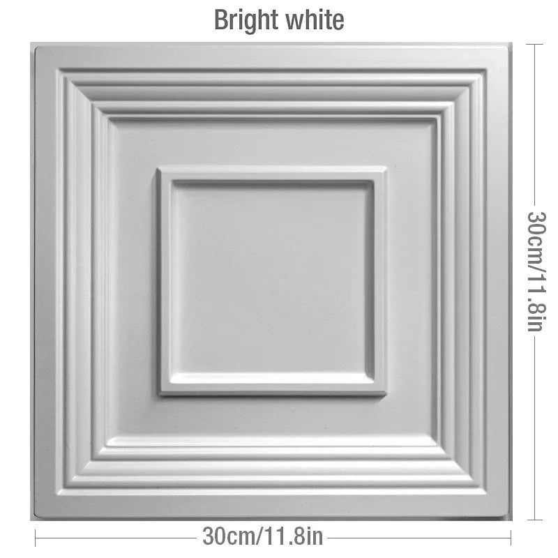 30x30cm DIY 3D wall panel stereo dimension non-self-adhesive indoor wall decor suitable living room hall bedroom hotel