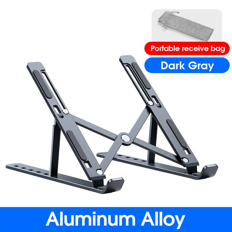 YYLM N8 Laptop Stand Aluminum for Macbook Adjustable Portable More Stabe Laptop Stand Cooling Stand Foldable Notebook