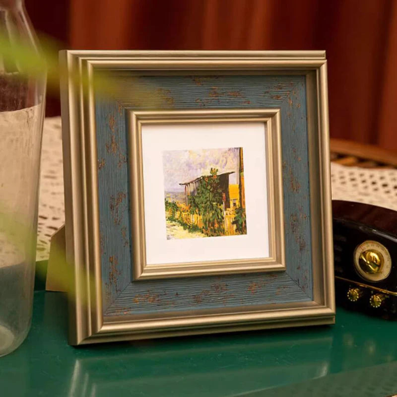 Creative American Retro Small Photo Frame Bedroom Bedside Table Decoration Ornaments Photo Frame Home Office Desktop