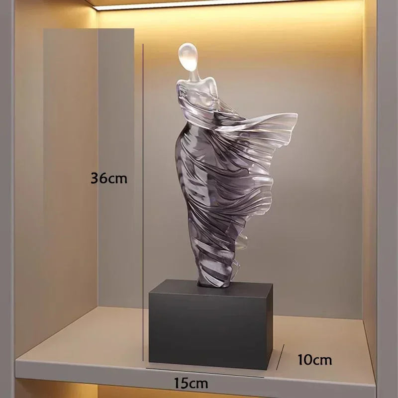 Figure Sculpture Portrait Sculpture Resin Sculptur Art Senior Statue Living Room Home Decor Office Desk Minimalist Art