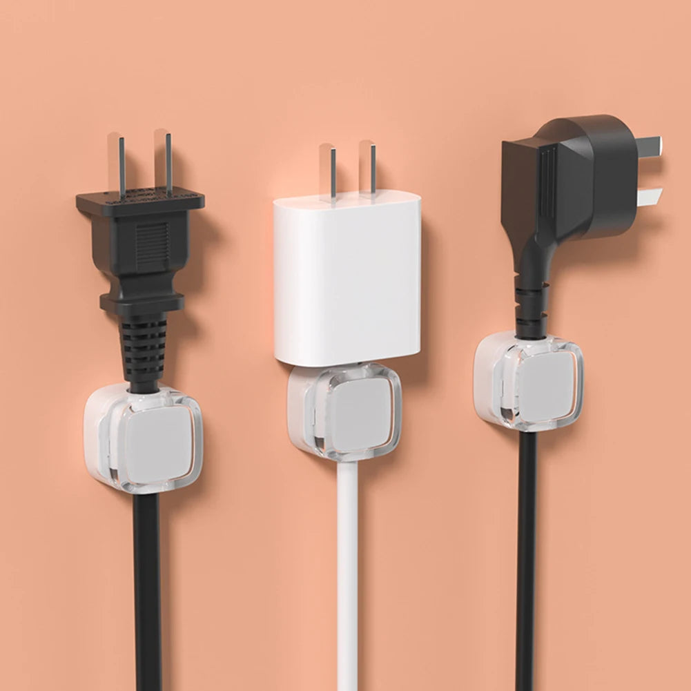 6 Pcs Magnetic Cable Management Clips Strong Adhesive Desk & Wall Mounted Hooks Wire Cable Holder for Phone Data Cable