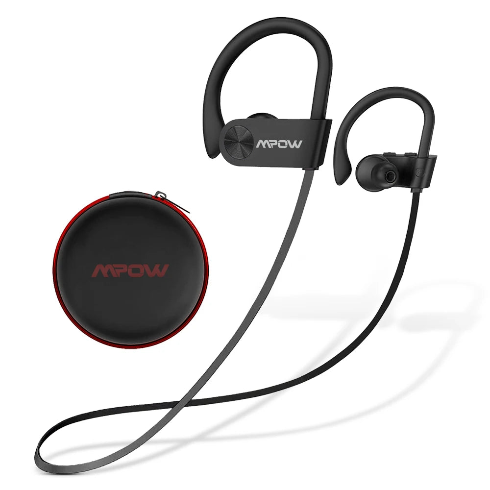 Mpow Flame IPX7 Waterproof Bluetooth Headphones V5.3 Earphone with CVC6.0 Noise Canceling Mic HiFi Stereo Wireless