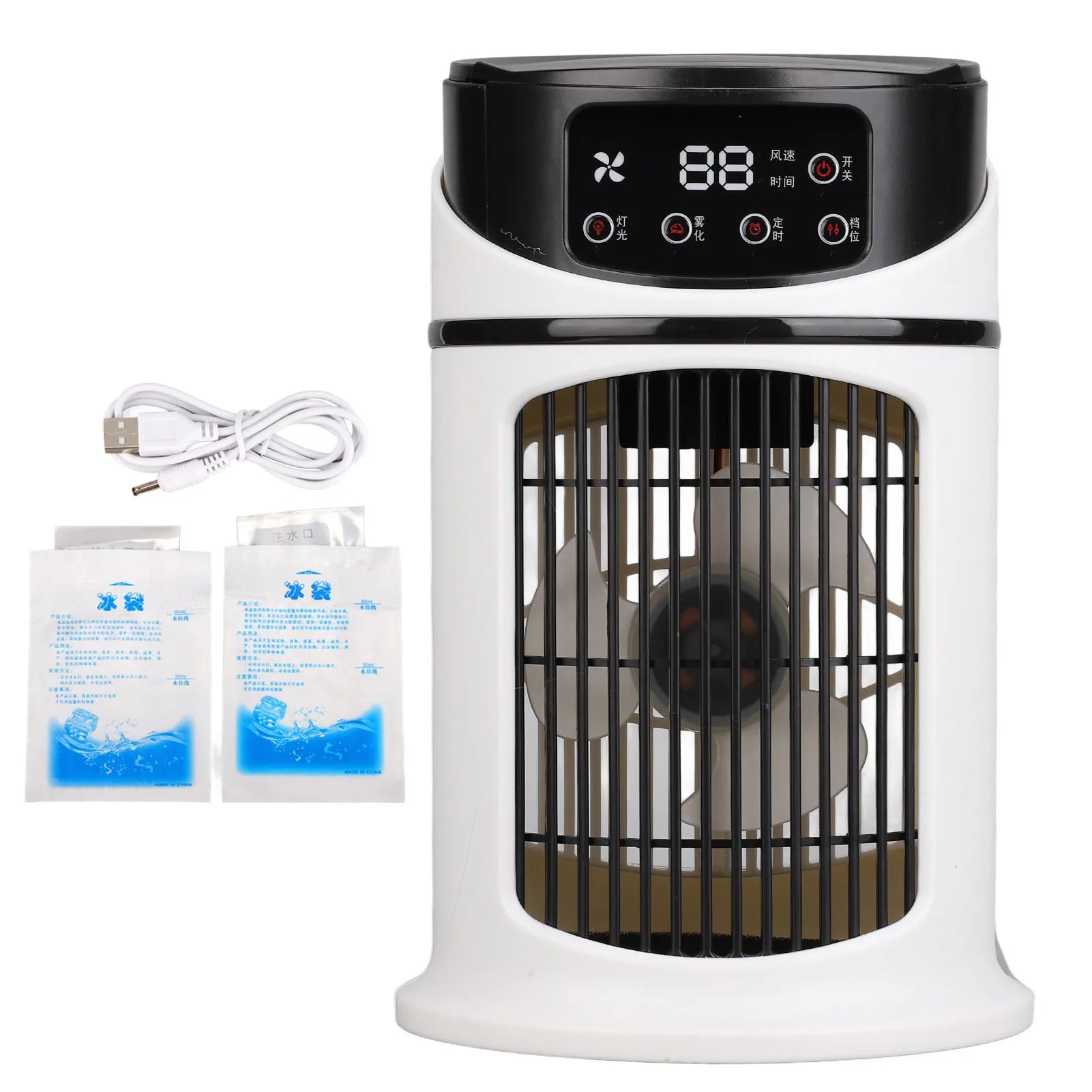 Air Cooler Water Cooling Fan Portable Mini Air Conditioner Mobile Multifunction Air Cooler Fan Water Cooling Fan