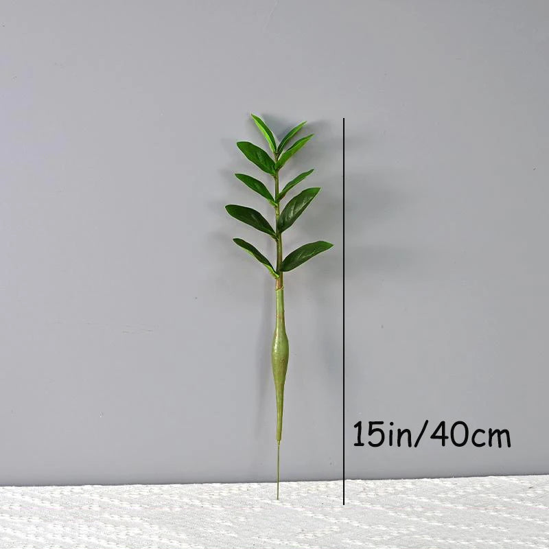 40-70cm Fake Ficus Tree Artificial Money Leaf Plants Plastic Banyan Leaves Real Touch Zamioculcas Plants For Home Shop