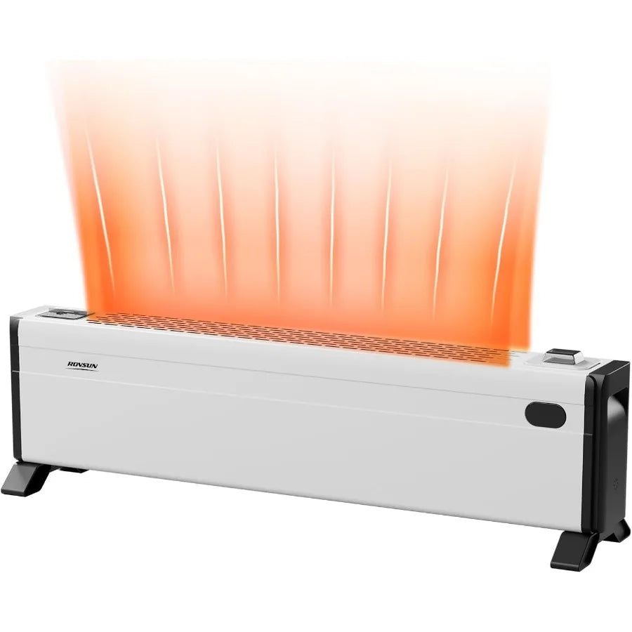 32-inch Electric Baseboard Heater with Knob Control for Indoor Home Bedroom Office Use 1500W Space Heater