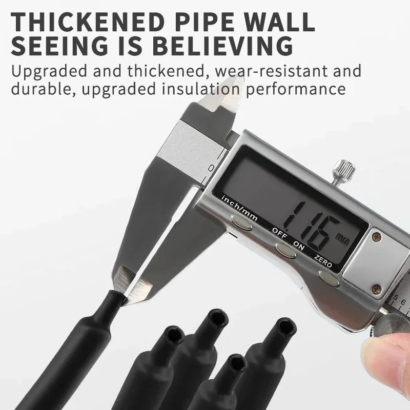 Polyolefin Heat Shrink Tube 3:1 Ratio Adhesive Lined Insulated Cable Sleeve with Glue Assorted Wire Cable Shrinking