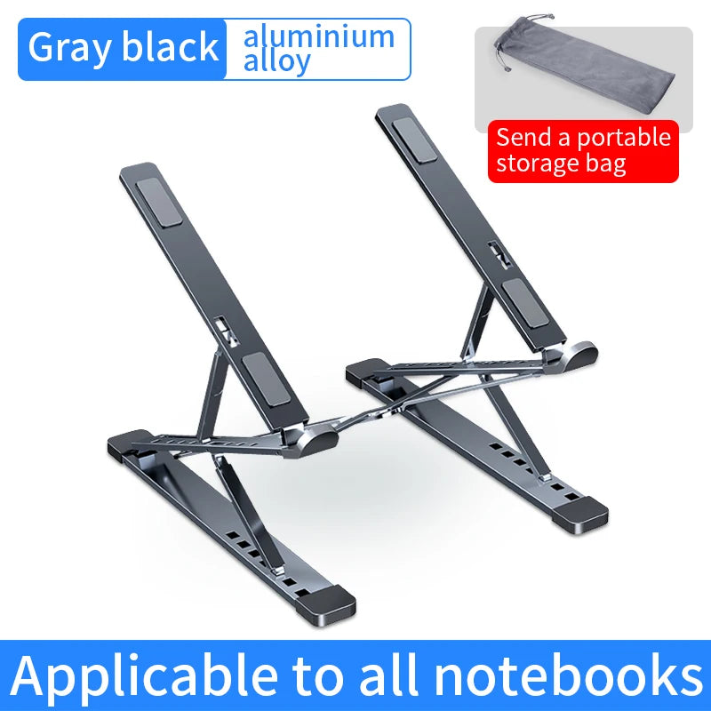 YYLM N8 Laptop Stand Aluminum for Macbook Adjustable Portable More Stabe Laptop Stand Cooling Stand Foldable Notebook