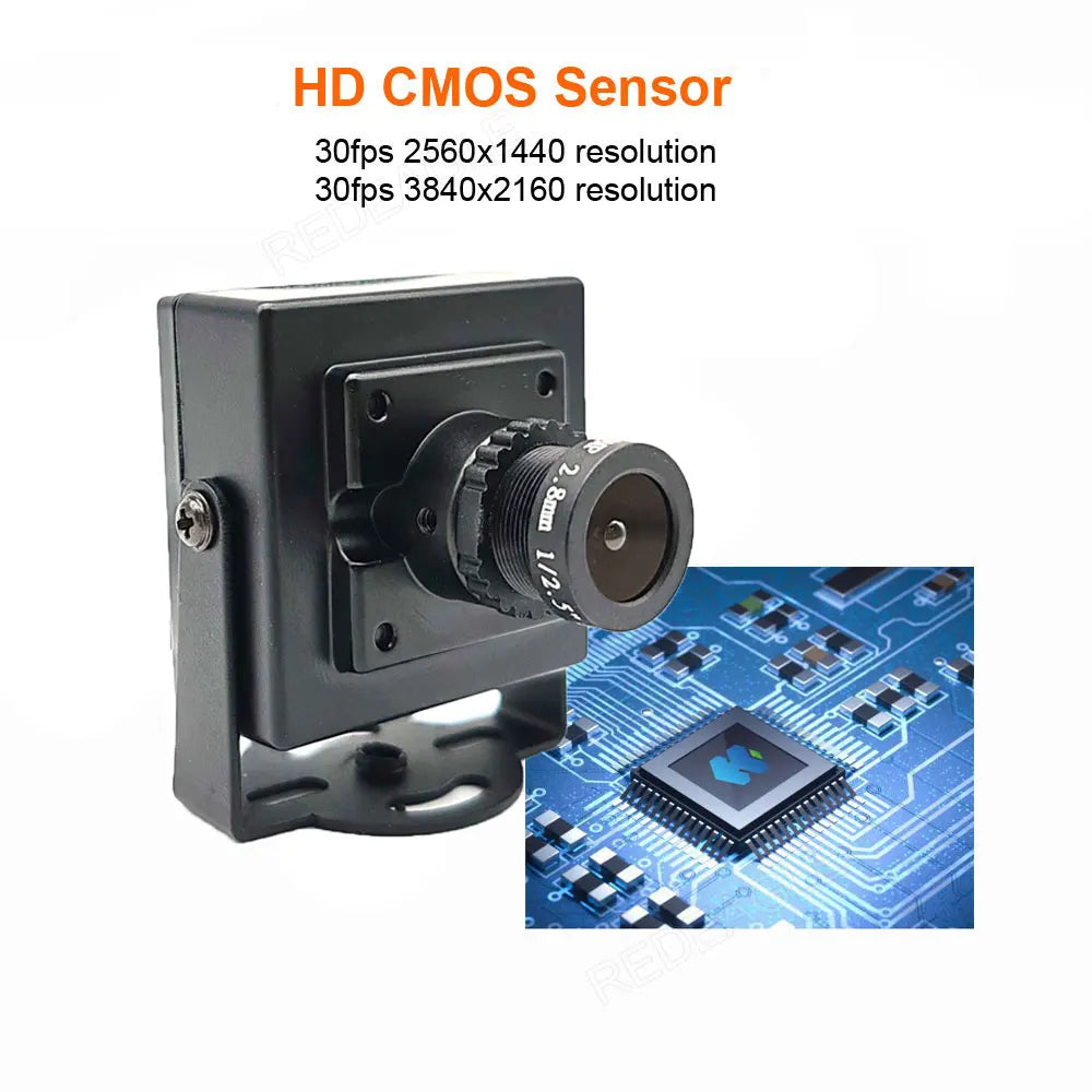 120 Degree Wide Angle 2.8mm Lens Mini 4K 8MP HD PC Webcam Plug And Play 30fps High Speed Video Live Computer USB Camera