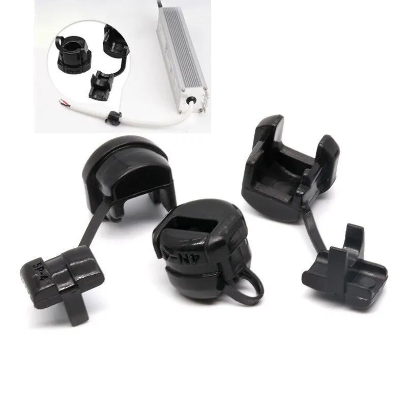 100pcs Plastic Strain Relief Bushing Cable Holder 6N-4 Power Cord Buckle Clamp Wire Grommet Protective Cover Wiring