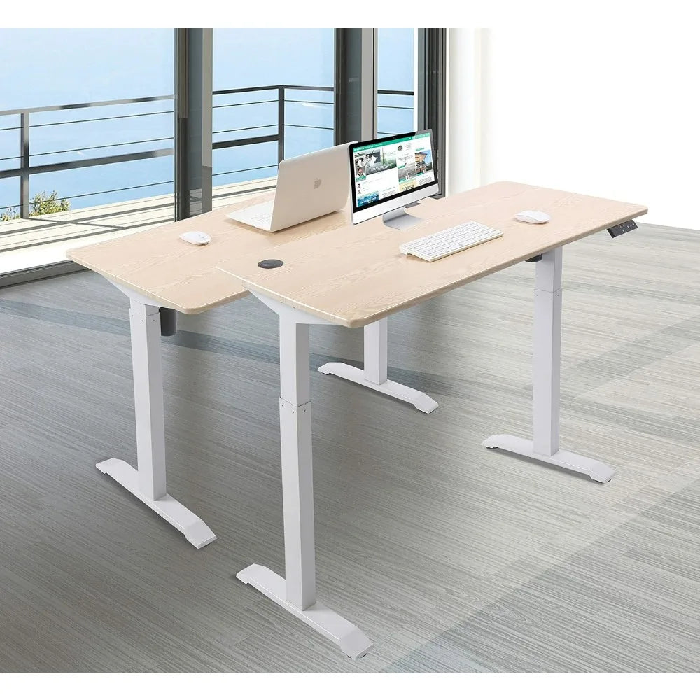 Electric Height Adjustable Standing Desk Electric Standing Workstation Sit Stand Home Office Desk Gaming Table