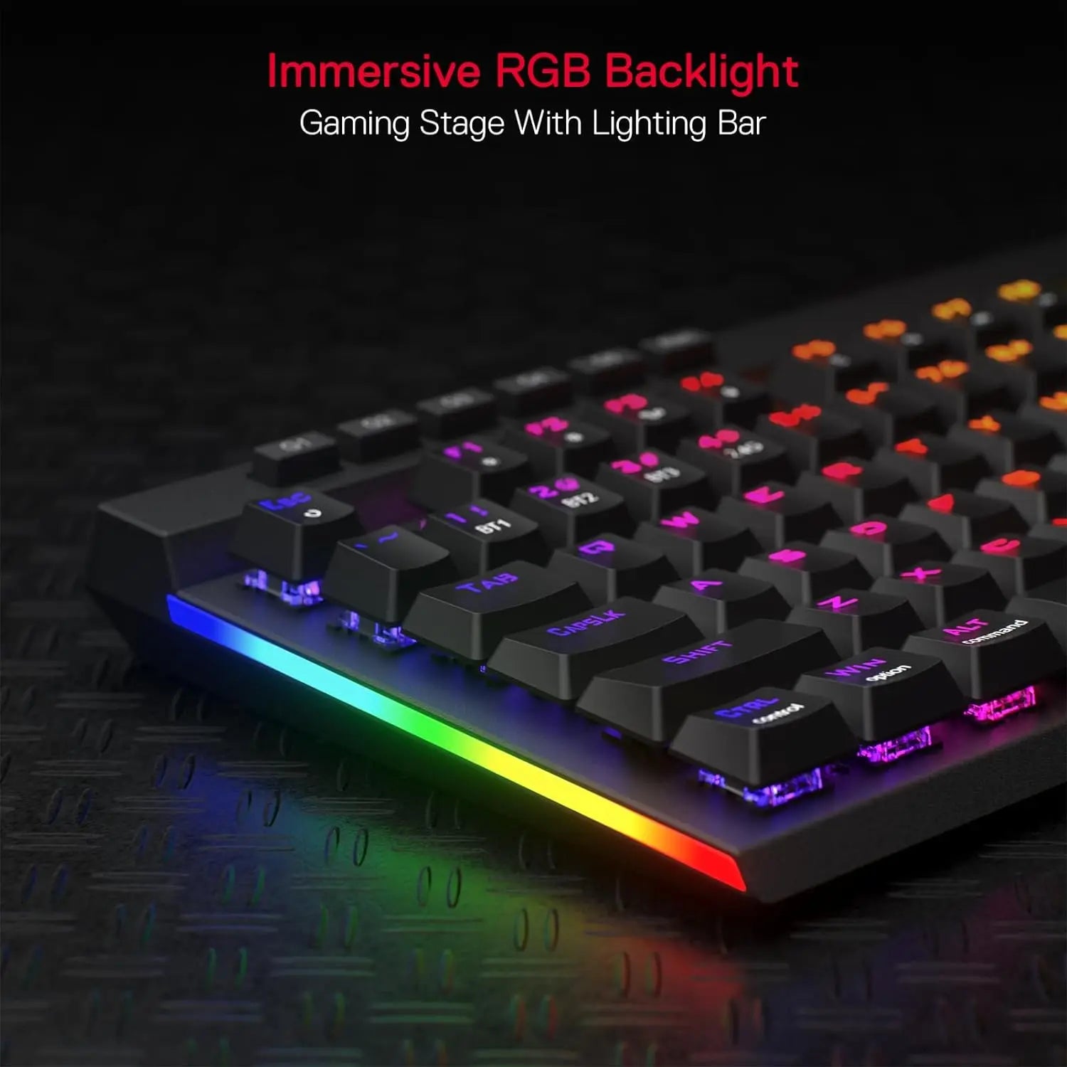 Redragon K580 PRO Wireless RGB Gaming Keyboard 3-Modes 104 Keys Mechanical Keyboard Hot-Swap Socket Linear Red Switch
